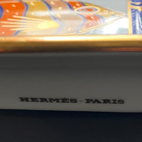 VINTAGE HERMÈS PARIS FISH Ashtray/Change Tray - Picture 9 of 14